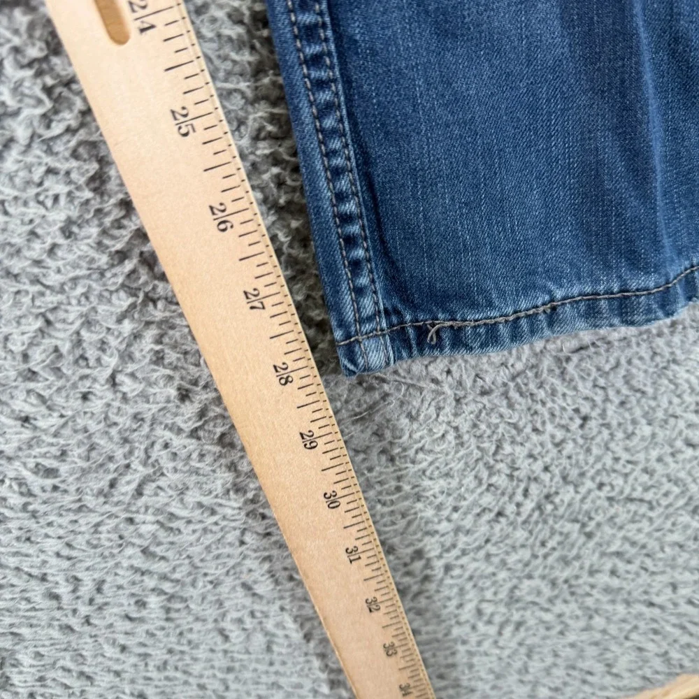 Levi's 569 Jeans Mens 40x28 Blue Cotton Denim Straight Whiskered Workwear Fadded